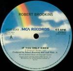 Robert Brookins - If You Only Knew - MCA Records - Synth Pop