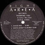 Jackie Jones - Thanking You - Right Area Records - US House