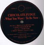 Chocolate Fudge - What You Want / To Be Now - Azuli Records - House