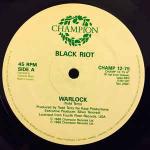 Black Riot - Warlock / A Day In The Life - Champion - UK House