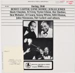 Benny Carter, Gene Sedric & Jonah Jones - Swing, 1946 - Prestige - Jazz