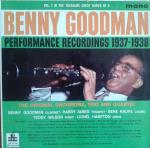 Benny Goodman - Performance Recordings 1937-1938 Volume 1 - MGM Records - Jazz