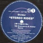 Divider - Stereo Rides - Player One Records - Progressive