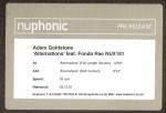 Adam Goldstone & Fonda Rae - Alternations - Nuphonic - Deep House