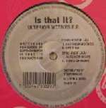 Is That It? - Ulterior Motives E.P. - D-Zone Records - UK House